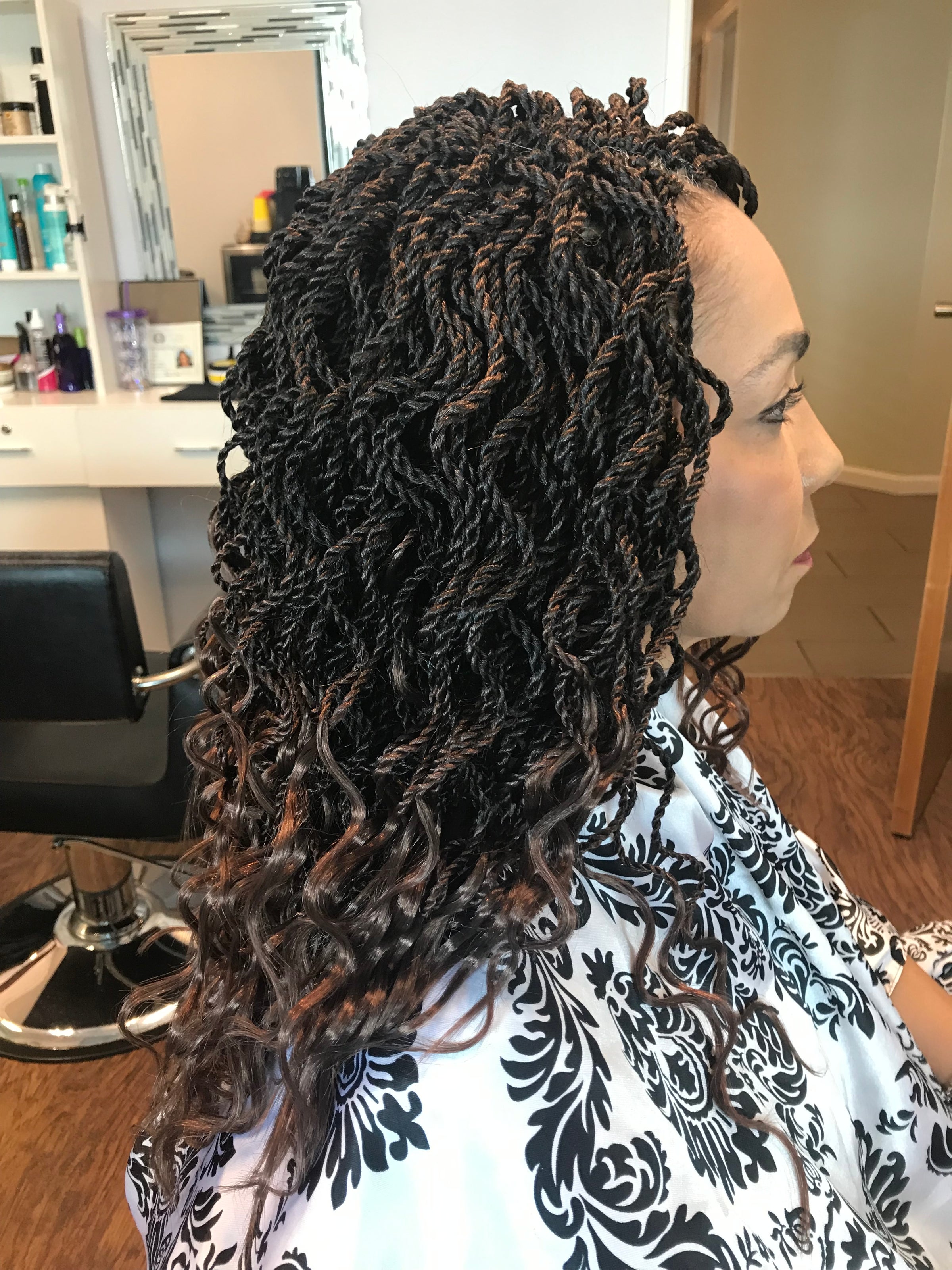 Boho Passion Twists With Loose Curls hairstyle